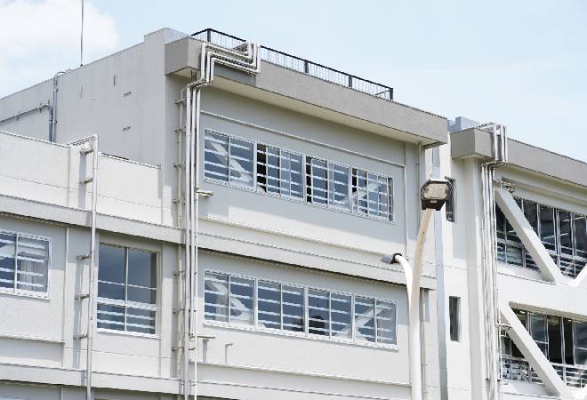 学校の校舎。